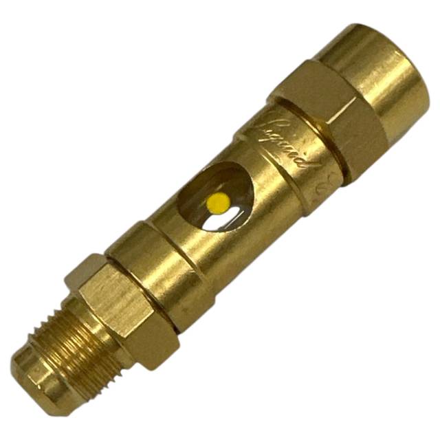 M50041 Inspection Sight Glass #6 – 3/8″ 45° Flare, 5/8-18 Thread